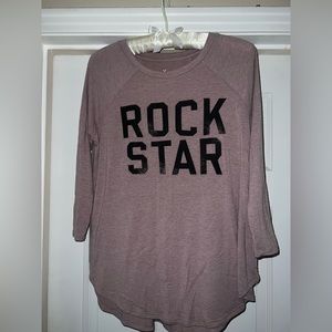 American Eagle “Rock Star” Soft & Sexy Plush Long-Sleeve. Size Small. Oversized.